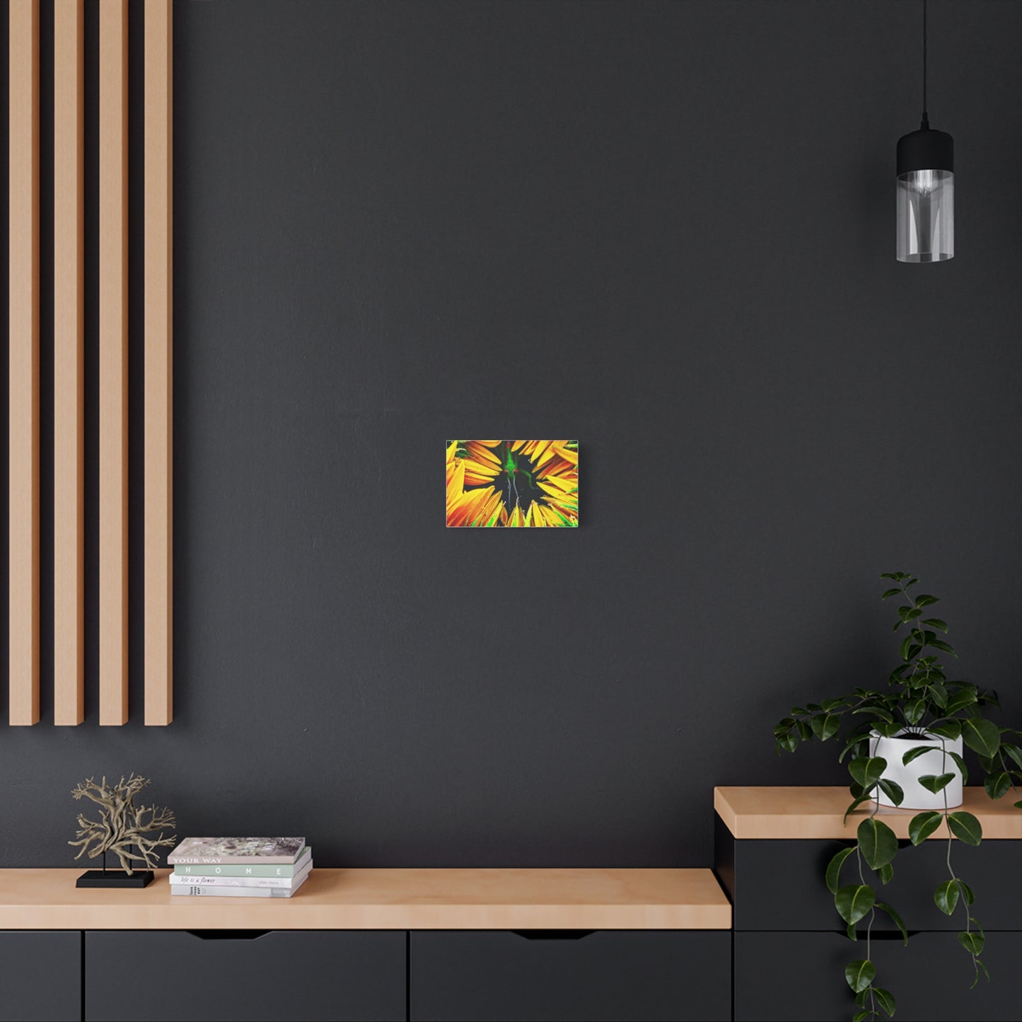 Sunflower Farm Grasshopper Canvas | Cambrian Captures