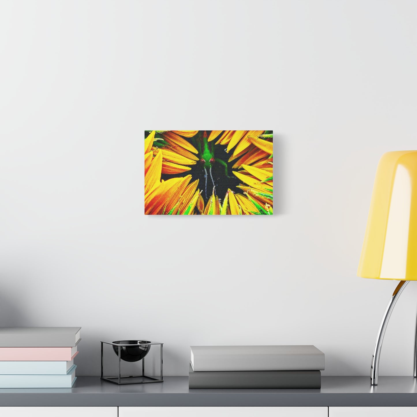 Sunflower Farm Grasshopper Canvas | Cambrian Captures