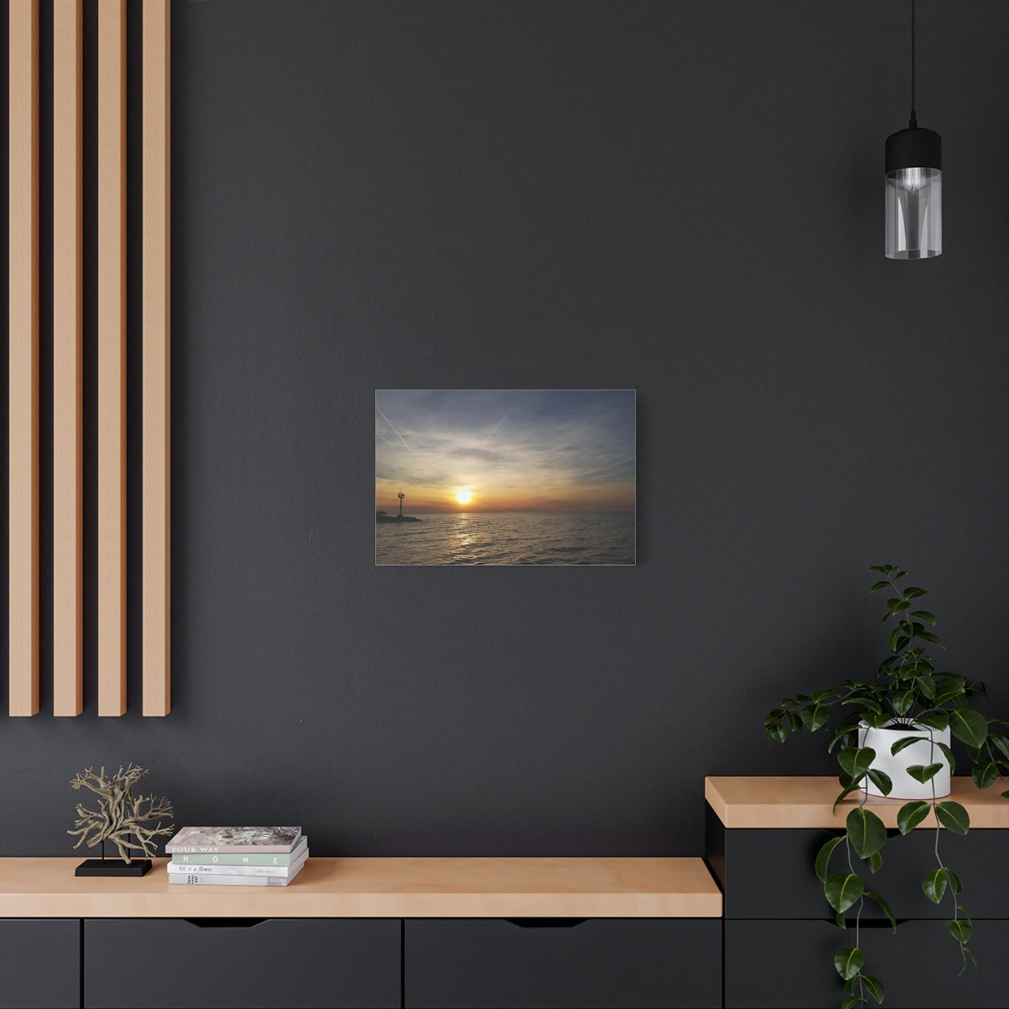 Geneva On The Lake Sunset Canvas | Cambrian Captures